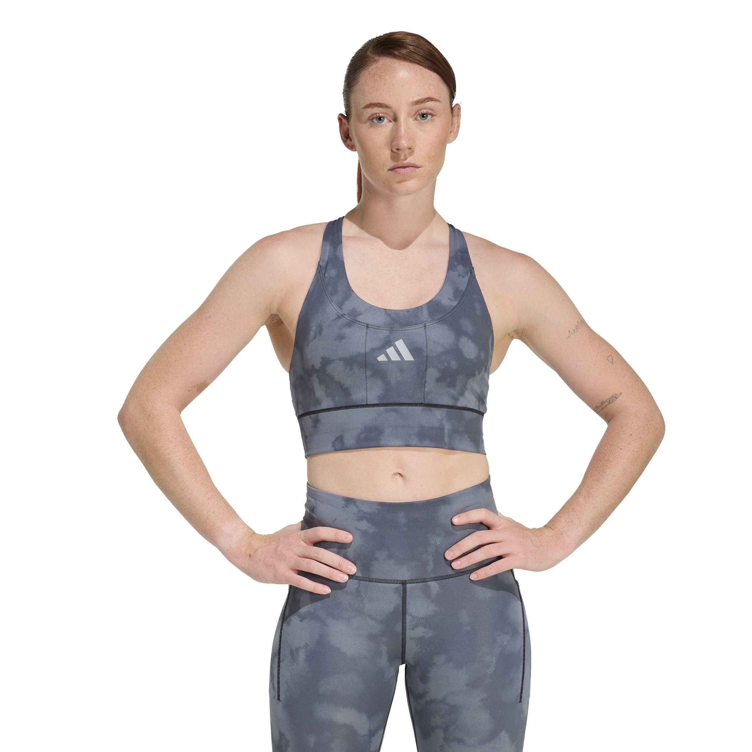 Adidas Adi365 Running Pocket Graphic Medium Support Reggiseno Sportivo Donna (Pacco da 1)