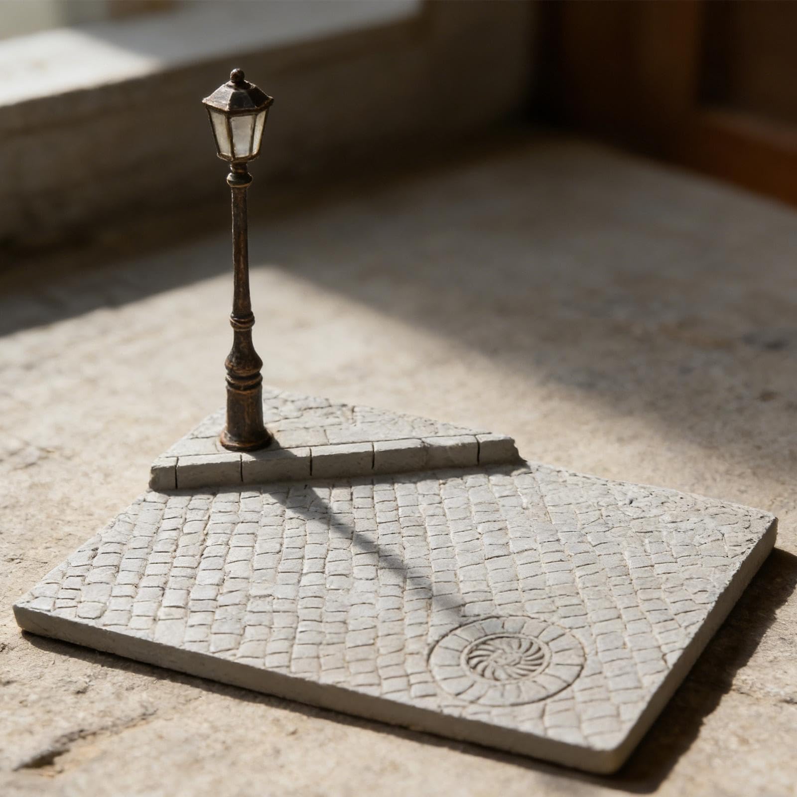 Diorama con Modello di Lampione in 1:35: Decorazione per Tavolo di Sabbia