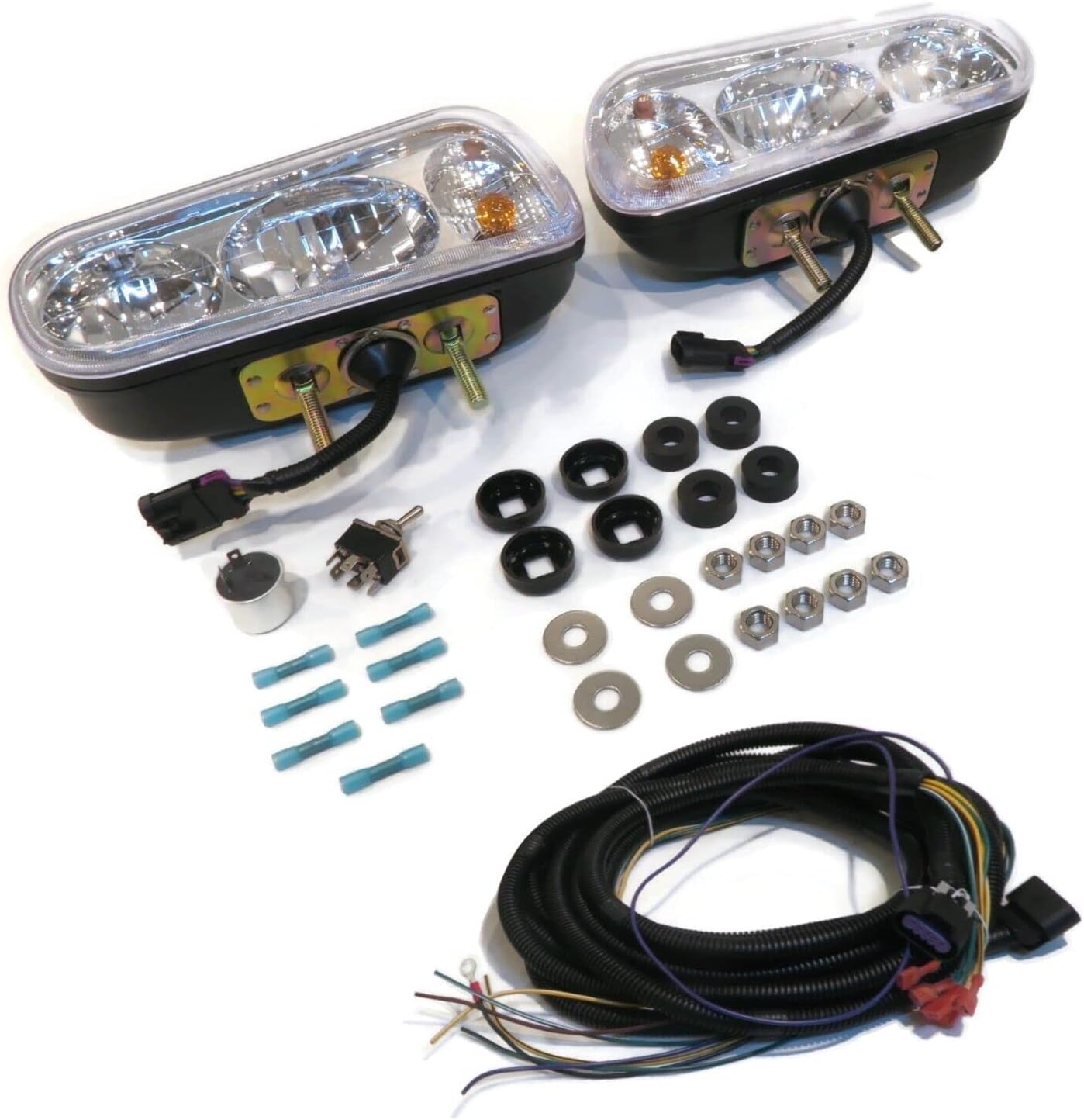 review The ROP Shop | Pack of 8 - Universal Halogen Snow Plow Headlamp Light Kit 13111003 JThomas