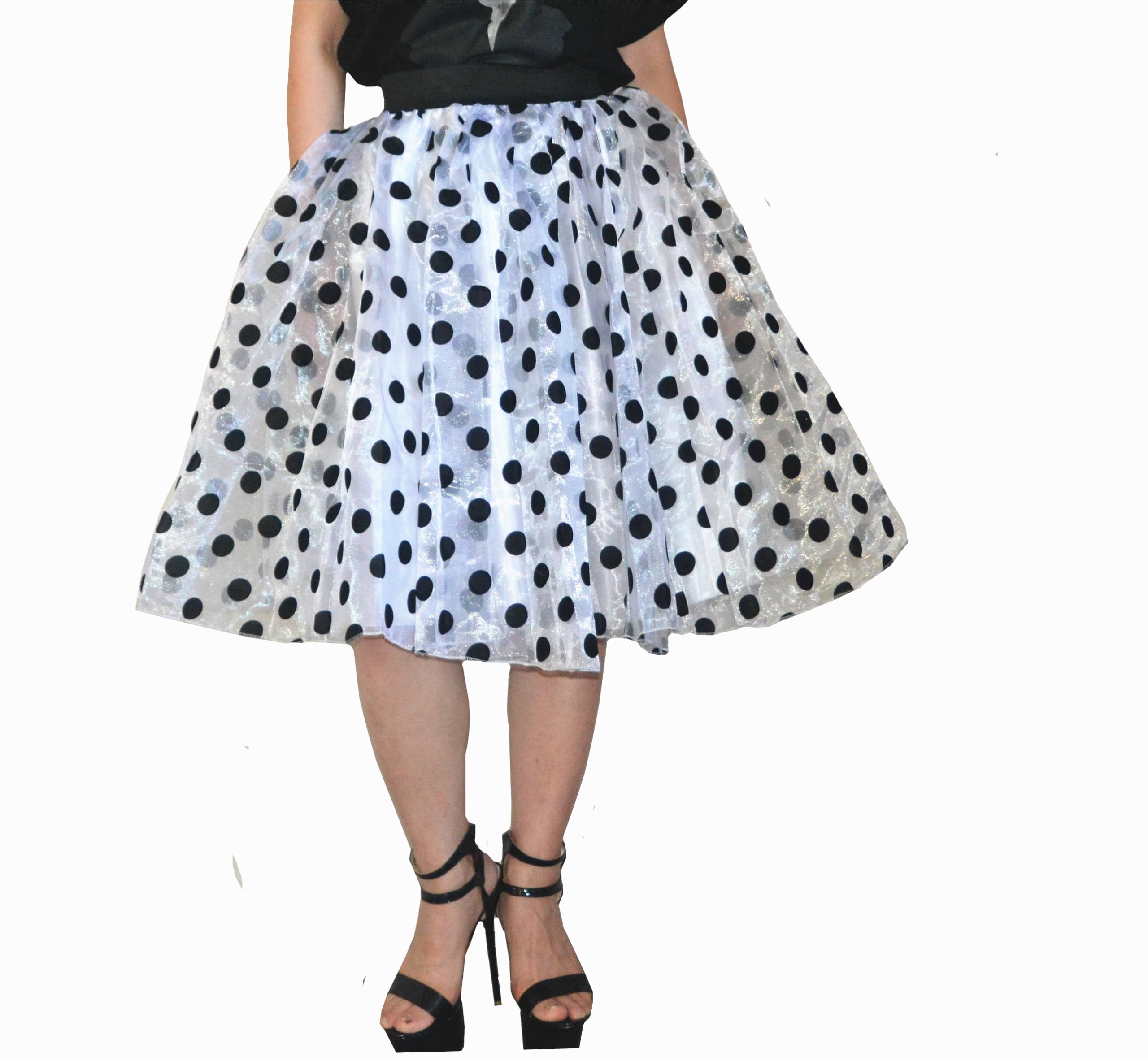 Lady's Organza Princess Skirt Bowknot A Line Pleated Midi/Knee Length Tutu Party Skirts