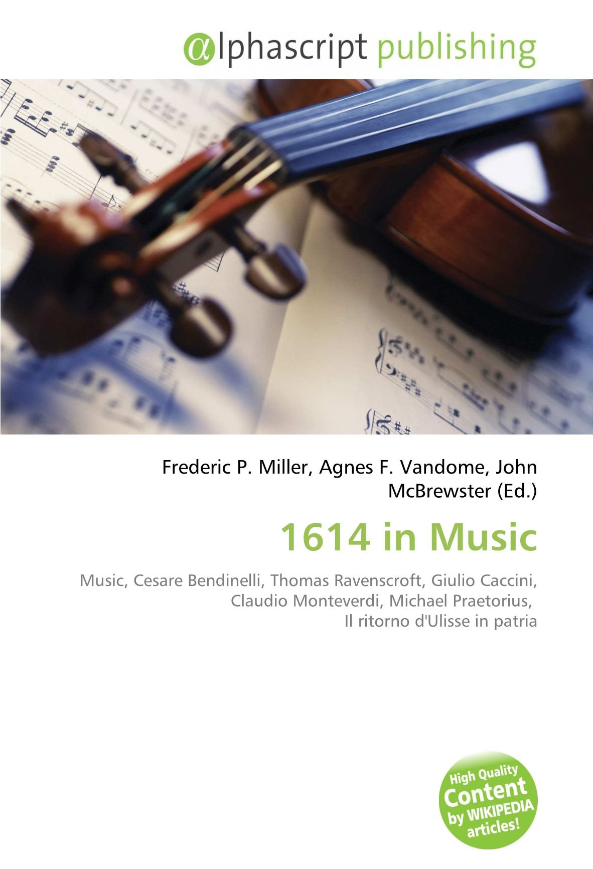 Comprendre l'opéra baroque avec le livre 1614 in Music Monteverdi
