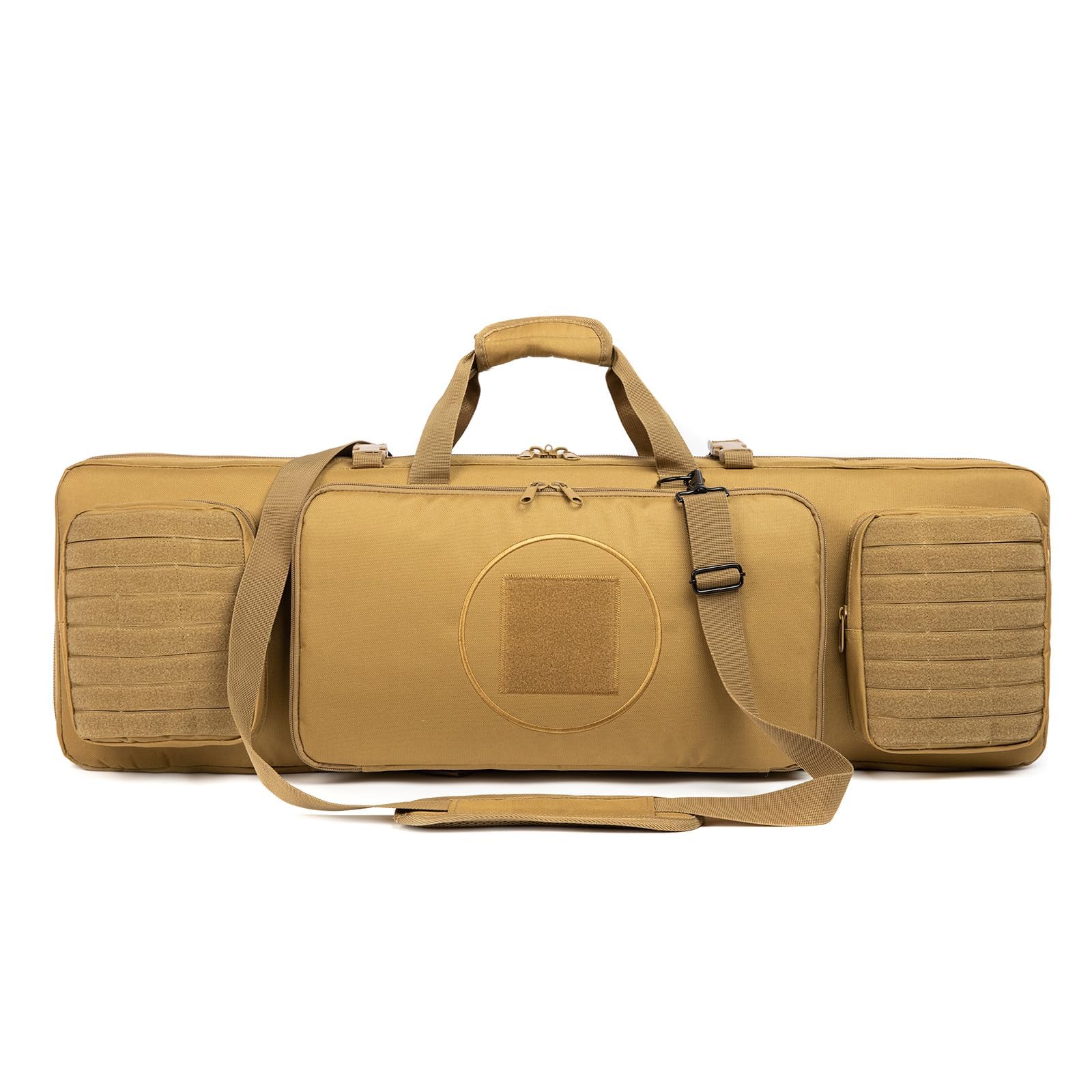 Ziwfow Classic Tactical Double Long Rifle Pistol Gun Bag Rifle Case Firearm Transportation Case w/Backpack - Lockable Compartment rifle cases