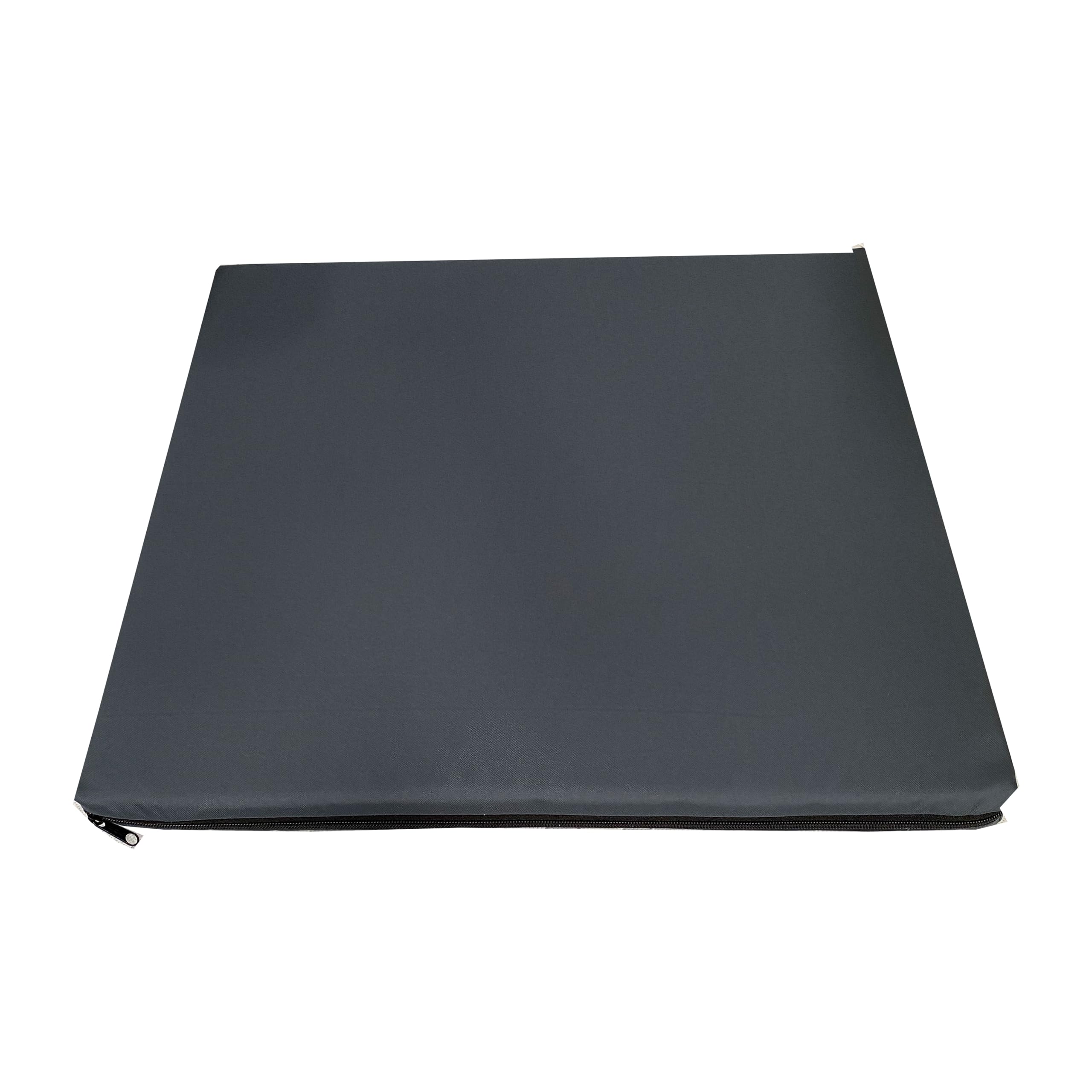 GRIZZLY FOAM 4cm Thick Waterproof Seat Pad Chair Cushion Kitchen Dining Living Room Patio Garden Rattan Furniture Foam Filled Strong Fabric Removable Zip Cover (Charcoal, 43 x 48cm / 17" x 19") — image 1