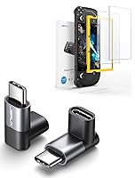 Vista 1 de JSAUX 90 Degree USB C Male to USB C Female Adapter + Steam Deck Screen Protector