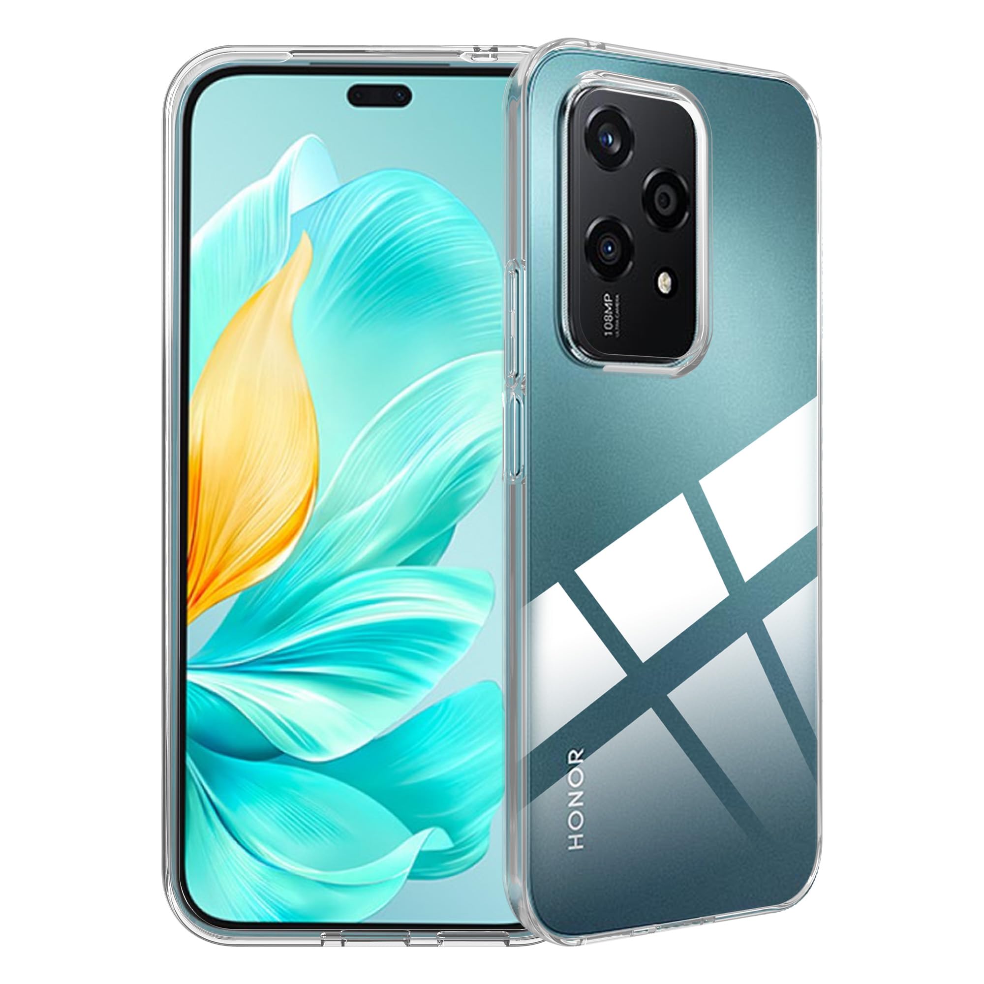 Case for Honor 200 Lite Case, Transparent Shockproof Silicone Phone Case, Slim Transparent Soft TPU Protective Case