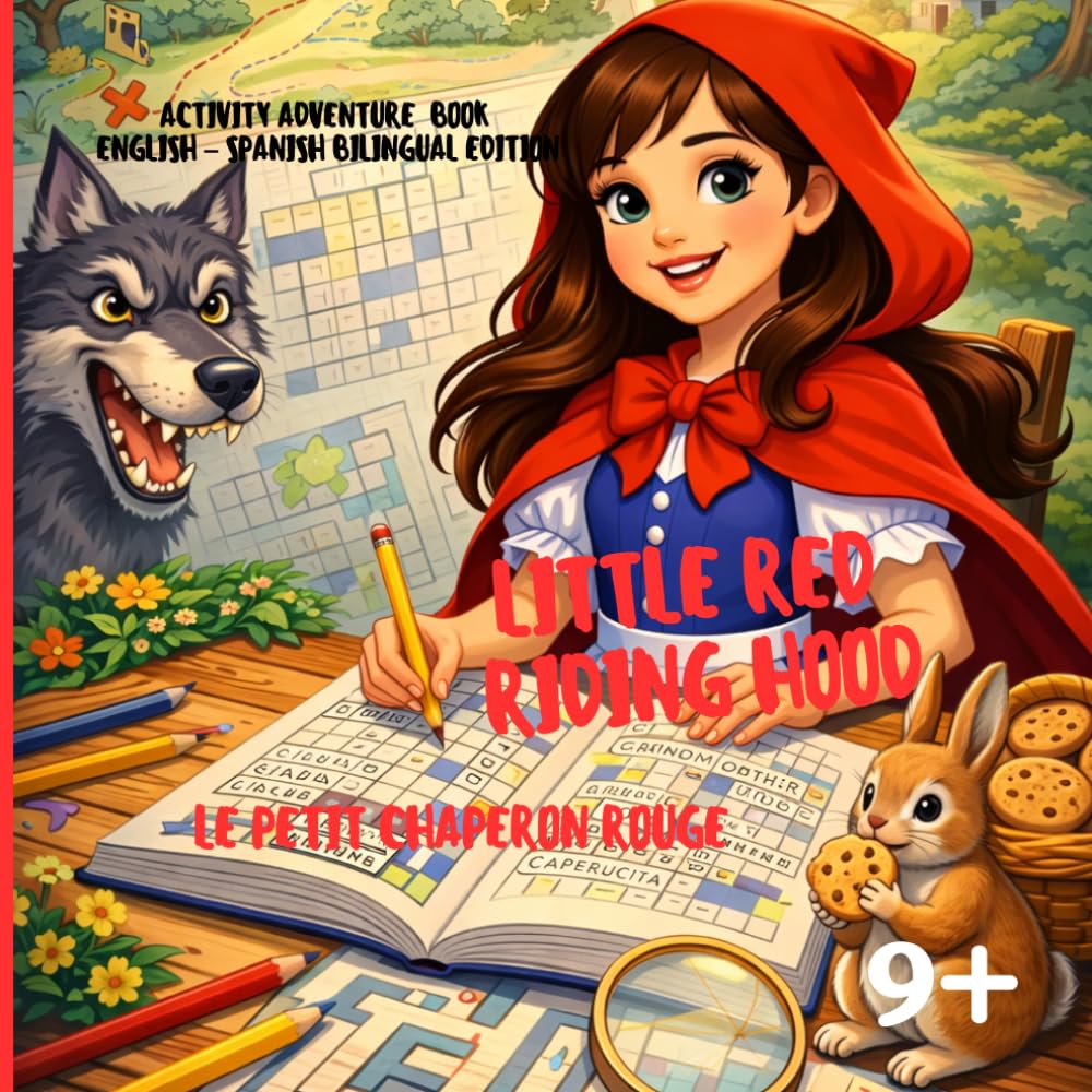 Little Red Riding Hood - Le Petit Chaperon Rouge: Little Red Riding Hood: Activity Adventure Book English – French Bilingual Edition