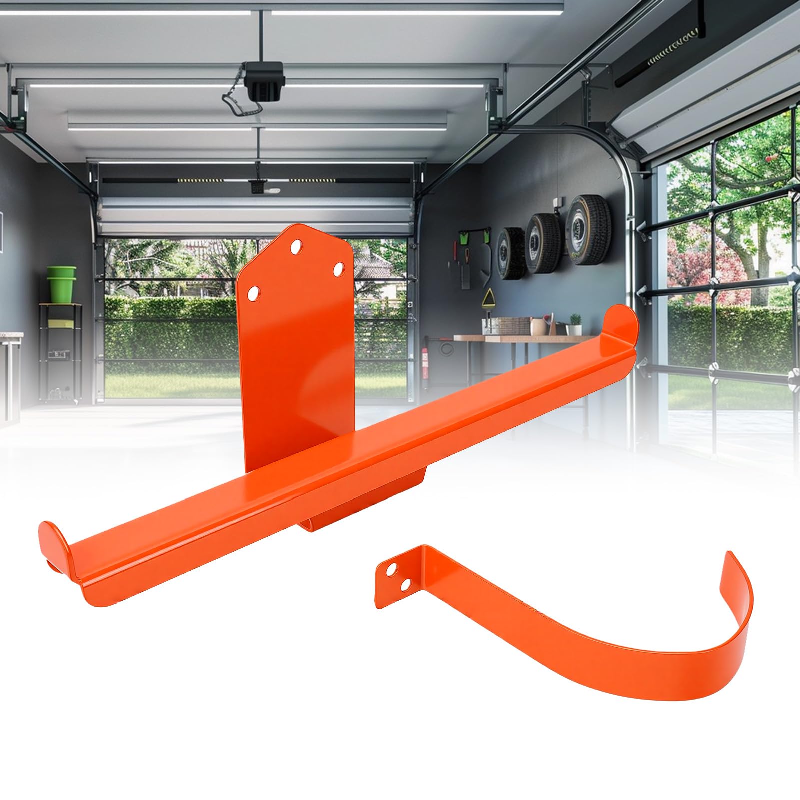 Fabater Paquete de 3 Colgadores para Soplador de Hojas con Gancho para Tubo, Soporte de Pared para Pulverizador de Mochila, Soporte de Pared para Motosierra
