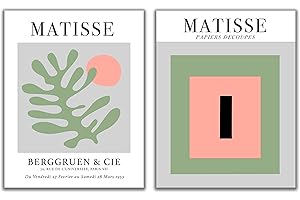 Matisse Inspired Wall Art, Pink Botanical Print