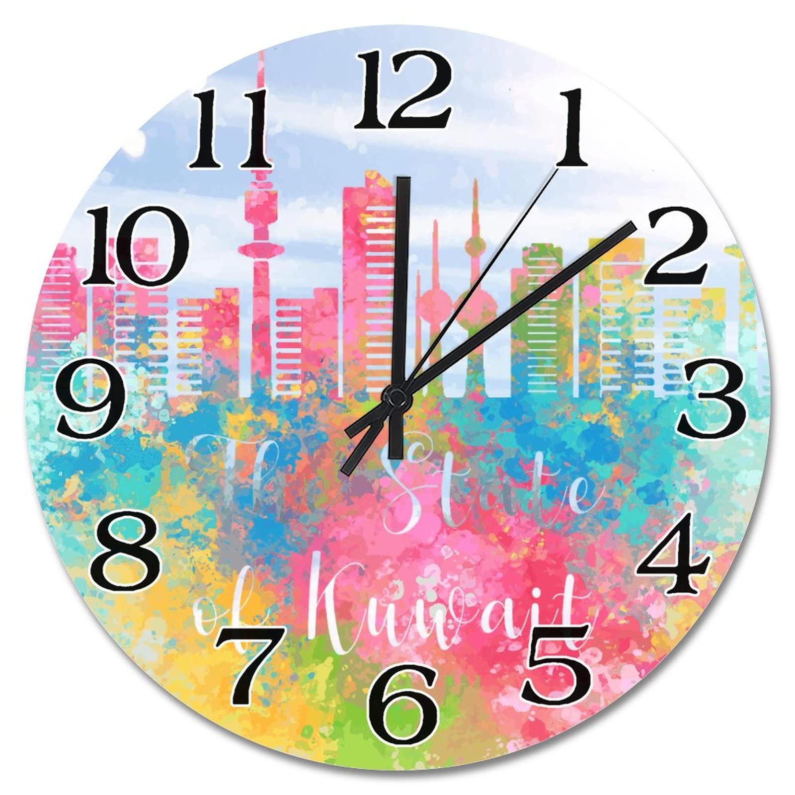 Horloge murale décorative Koweït pour une cuisine moderne