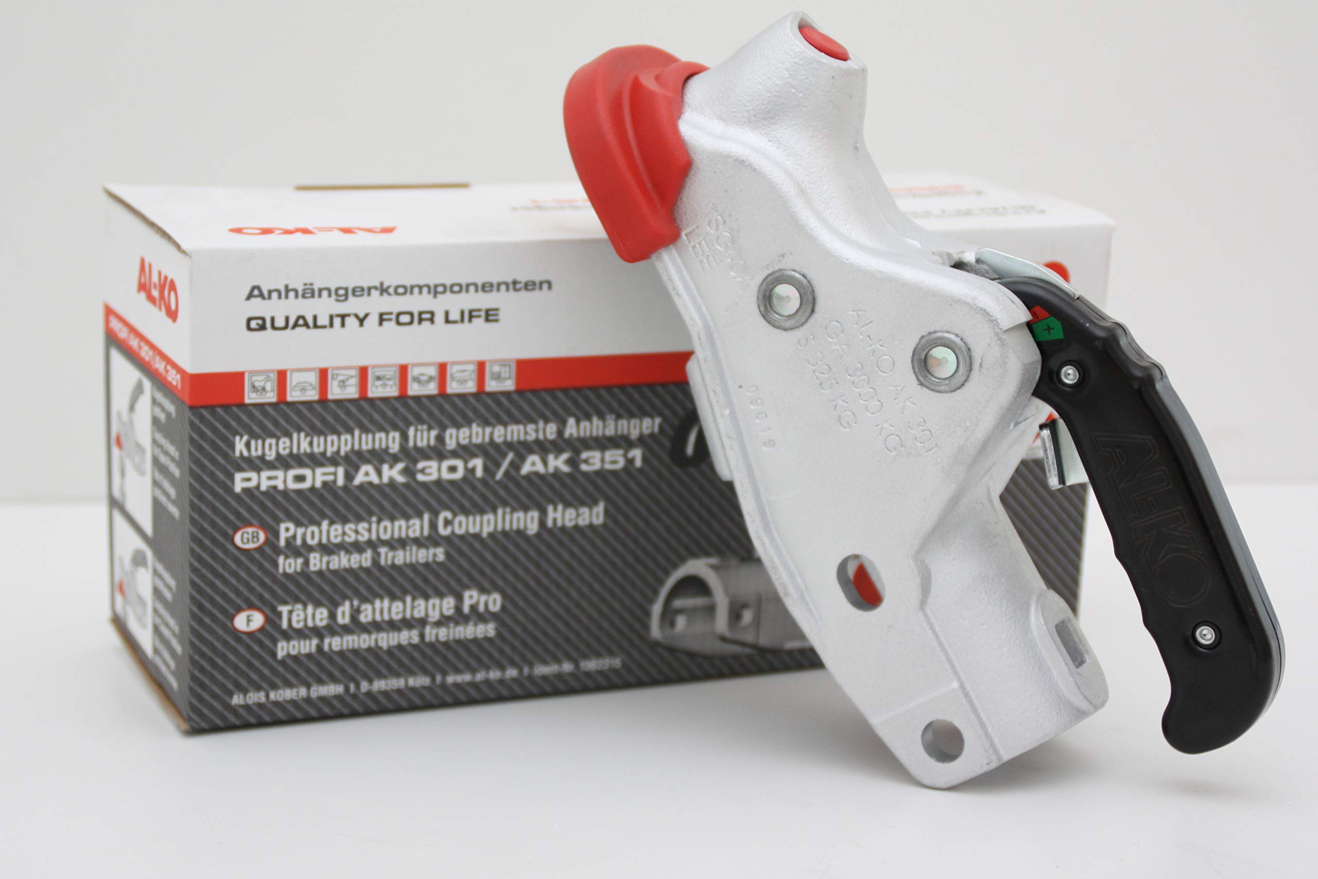 ALKO AK 301 Guss Zugkugelkupplung Adapter mit Soft Dock 3000kg Zugmaul