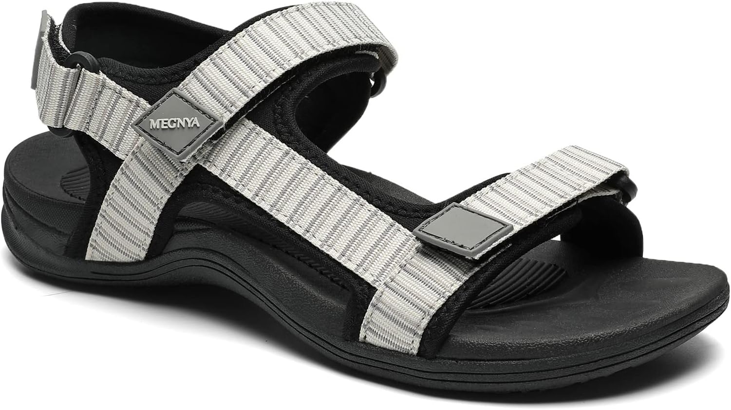 MEGNYA Comfortable Walking Sandals for Women, Sport Hiking Sandals with Adjustable Straps, Casual Athletic Sandals for Outdoor Active