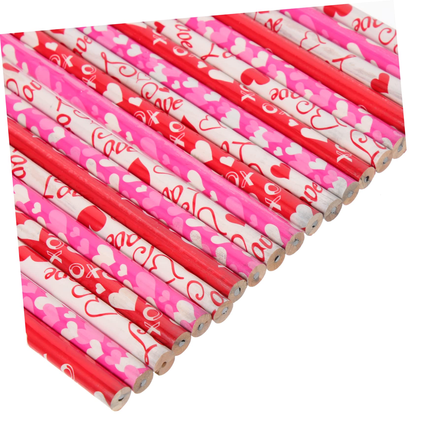 5 Sätze Liebe Bleistift Pastell Bleistifte Einziehbar Anspitzer Gummiert Led Hb Pencil Schreiblern Bleistift Multifunktions-skizzenstifte Stift Mit Herzmuster Pappel 50 Stück * 5