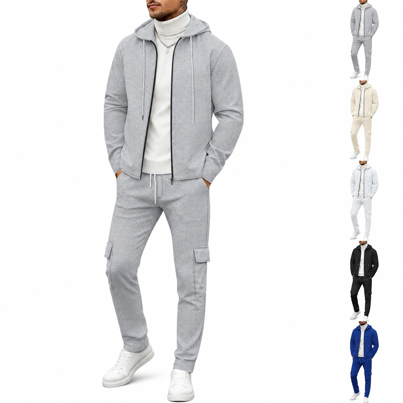 Baggy - Chándal completo para hombre, deportivo, sin capucha