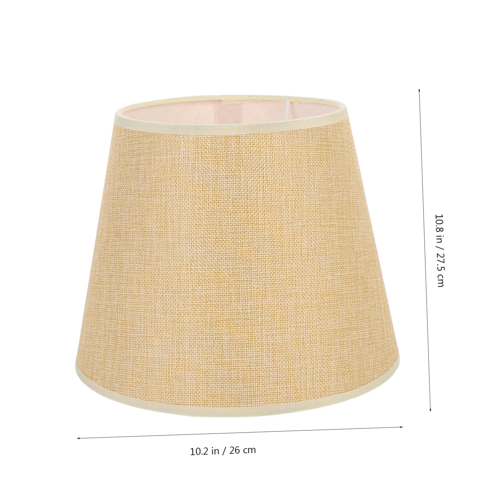 Paralume in Stoffa Beige per Lampade da Parete e Soffitto Coprilampada Protettivo Decorativo Materiale Resistente e Facile da Installare
