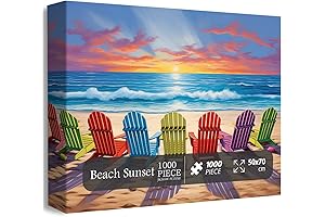Summer Puzzles 1000 Pieces - Beach Vibes and Ocean Breeze