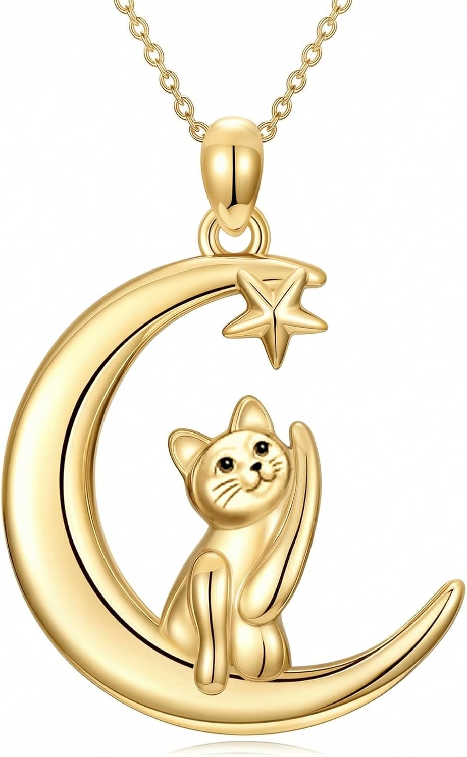 Cat/Dog/Duck/Deer/Elephant Necklace 18K Gold Plated Cute Animal Pendant Jewelry Mothers Day Gifts For Women