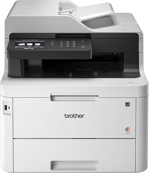 Brother MFCL3770CDW Compact Wireless Digital Color AllinOne Printer with NFC, 3.7
