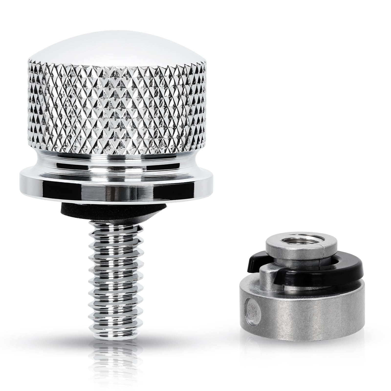 FOVPLUE 1/4″-20 Thread Seat Bolt/Screw and Nut Kit for Harley FLT Touring