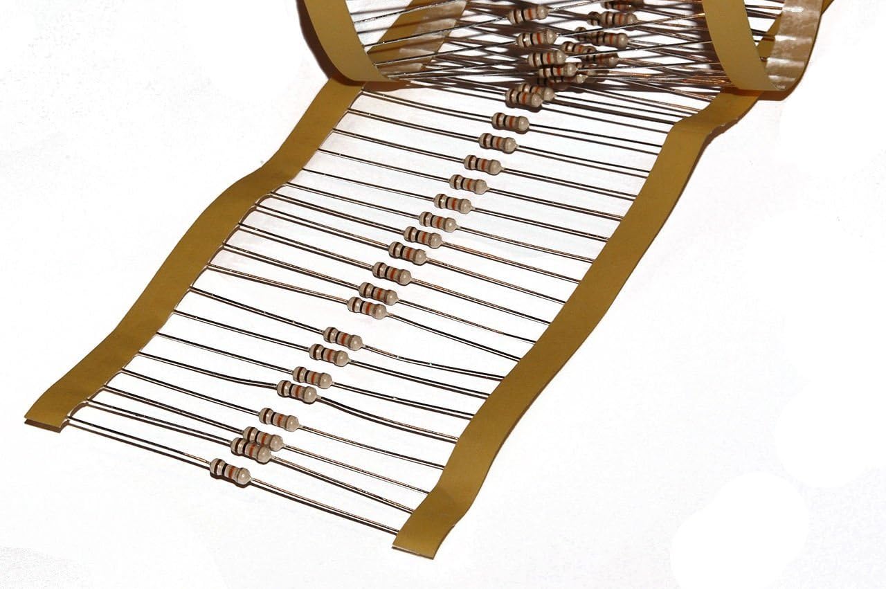 2.2K Ohm, 1/4 Watt, 5%, Carbon Film Resistors (pack of 100)