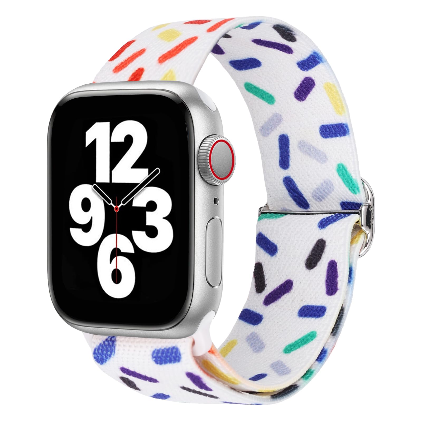 Photo 1 of Compatible with Apple Watch Rainbow Band, Nylon Pride iWatch Band for 38/40/41mm & 42/44/45/49mm, Hook and Loop Bands for Series Ultra SE 8 7 6 5 4 3 2 1 (38/40/41mm, 2023 Pride Edition)