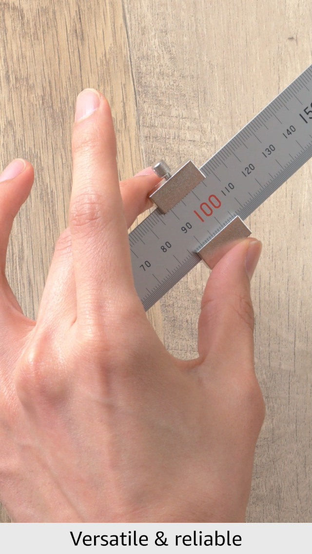 Shinwa 76752 300mm Metric Steel Rule with Ruler Stop - Amazon.com