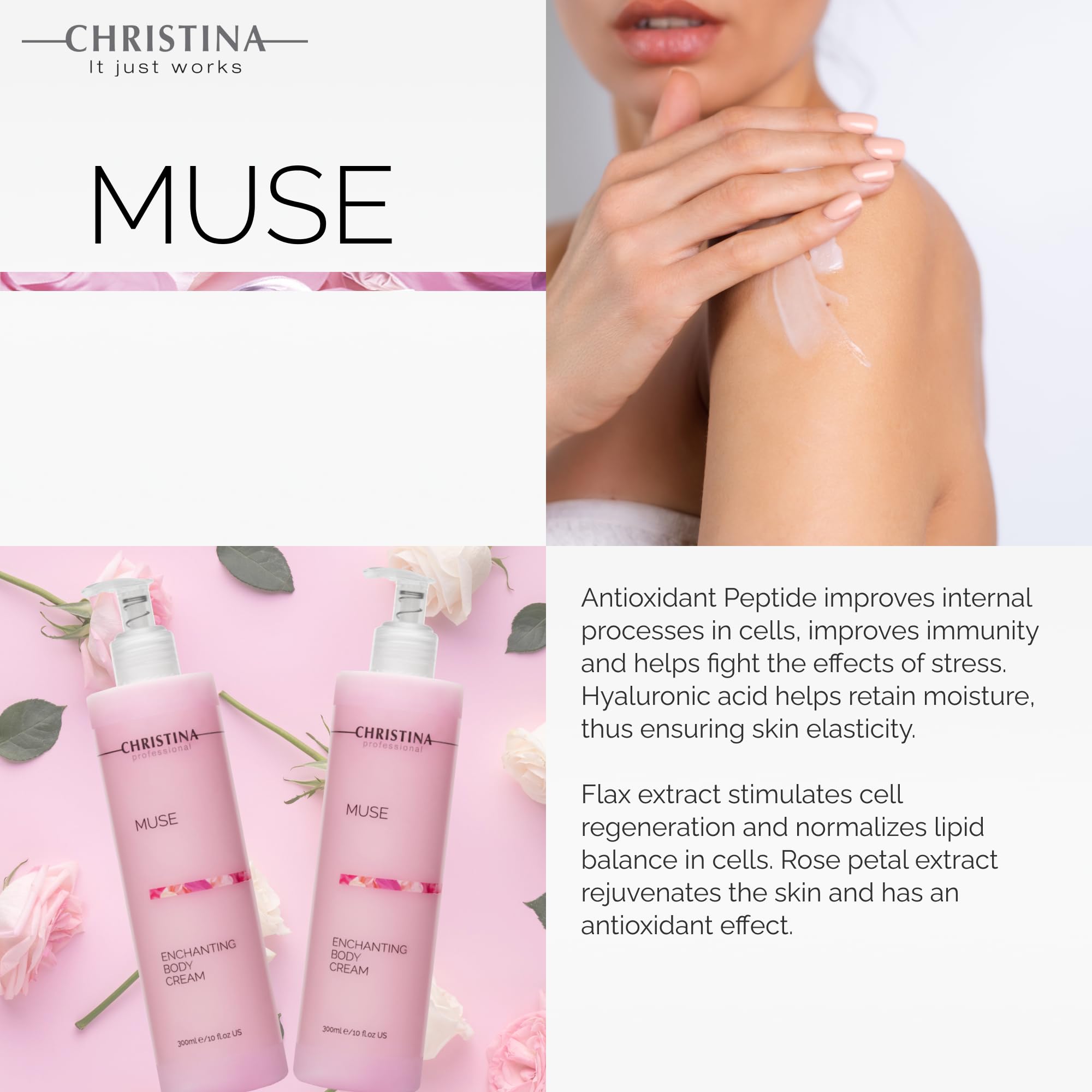 Amazon.com : CHRISTINA Muse Enchanting Body Cream with Hyaluronic