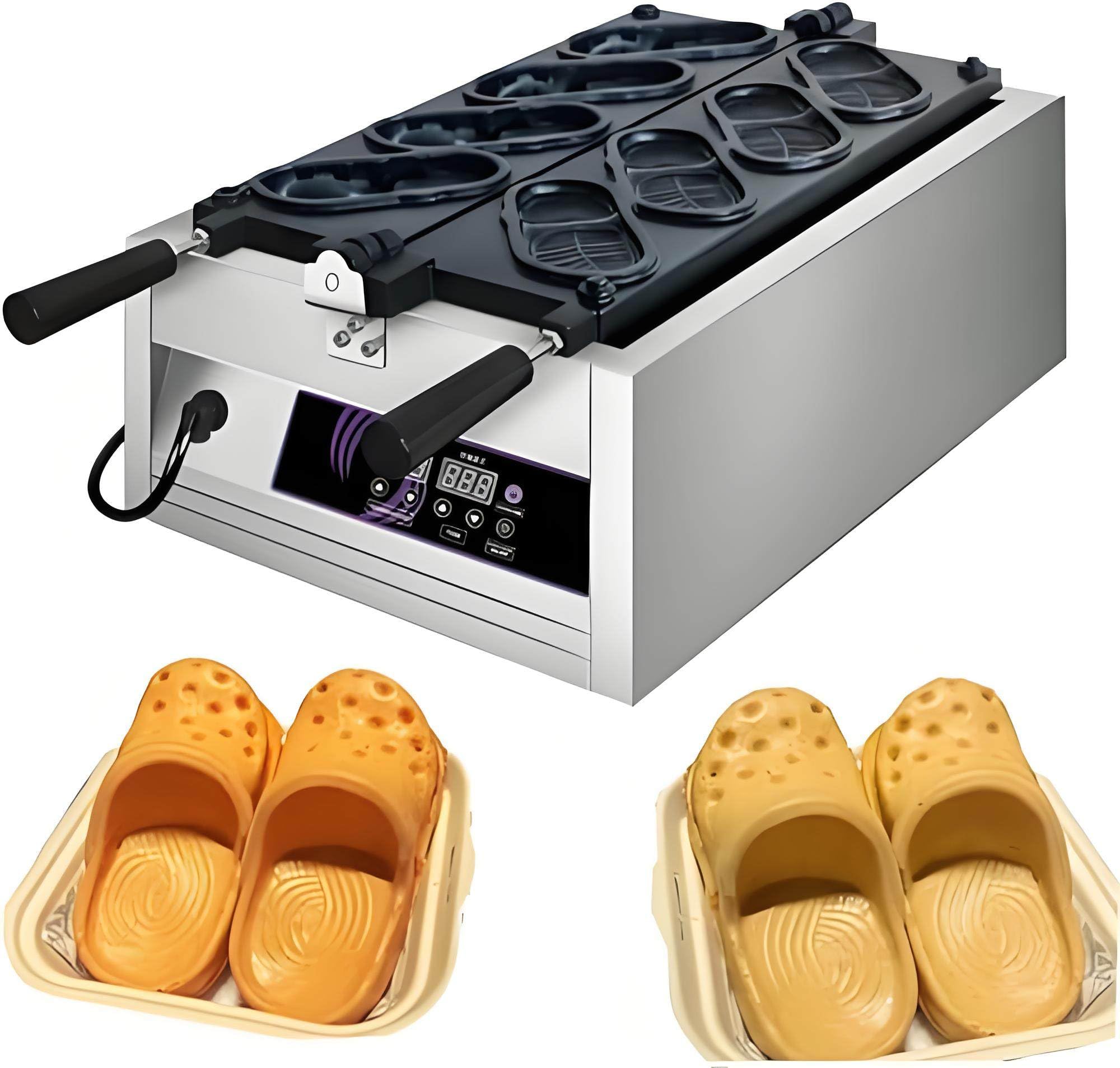 Gofrera Comercial con Forma de Zapato, Máquina Rellenos 3000W 4hole