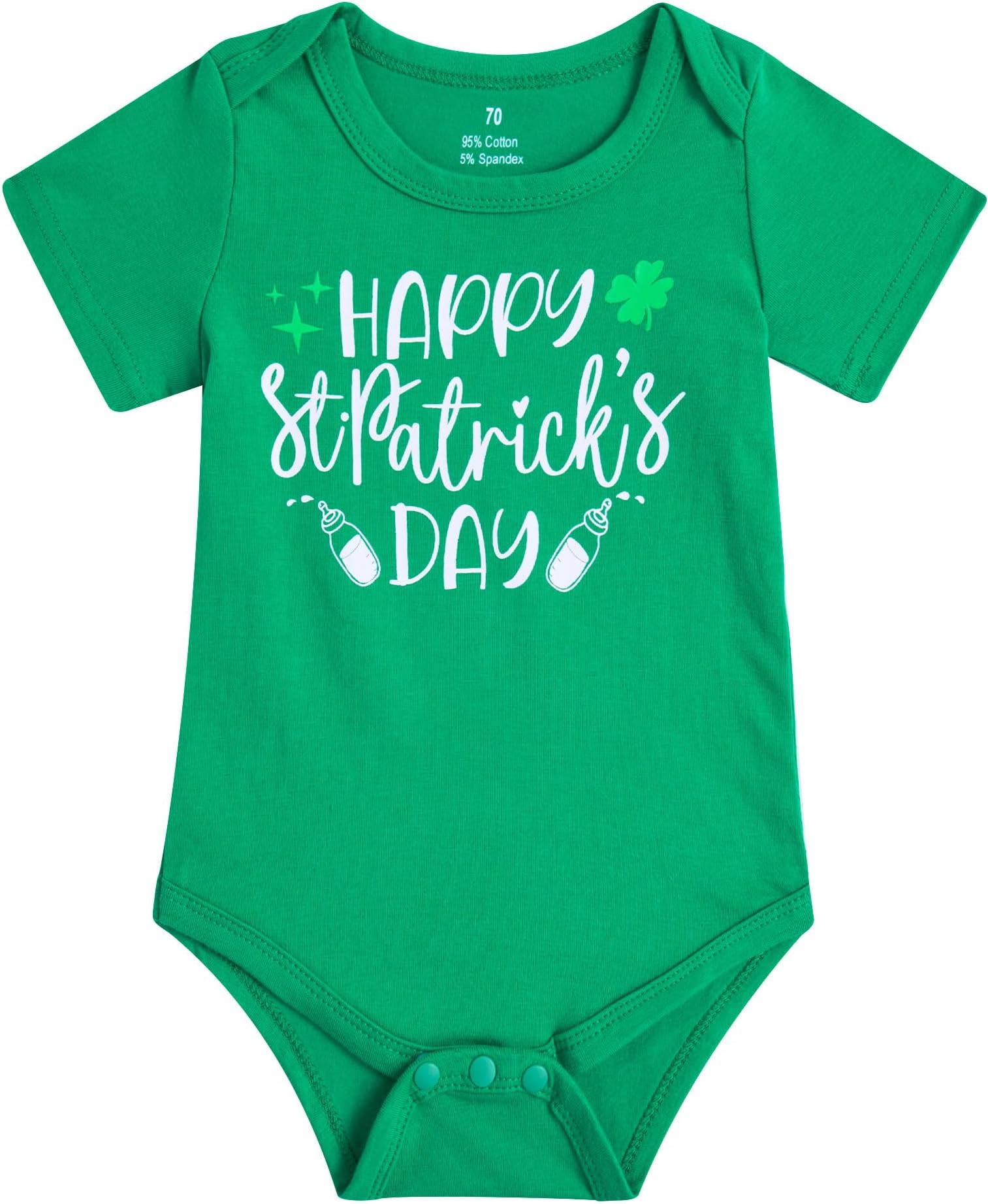 Baby Boys Girls Bodysuit Funny Newborn Romper Short Sleeve Infant Neutral Outfits 0-12 Months