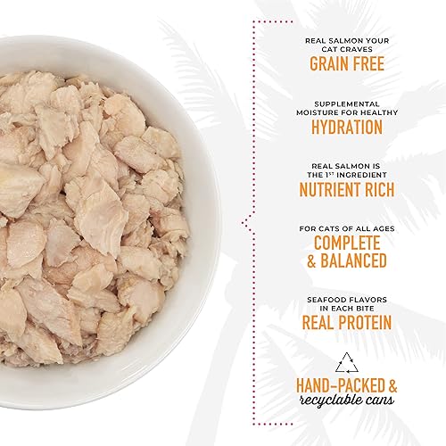 Miniatura 6 de Tiki Cat Luau - Comida húmeda sin granos, baja en carbohidratos, con aves de corral o peces en consomé para gatos adultos y gatitos., -