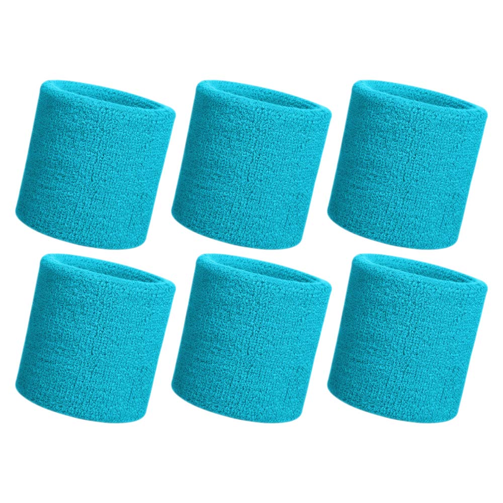 HANERDUN Sports Wristbands Sweat Wrist Sweatbands For Men And Women Terry Cloth Wrist bands Sweat For Gym Running Basketball Tennis Working Out โ image 1
