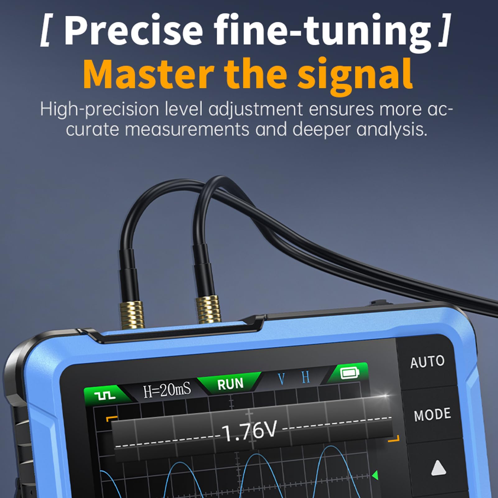 DEWIN Oscilloscopio Digitale DSO510 2 in 1 Portatile 2,8 Pollici TFT 10 MHz 48 MS/s