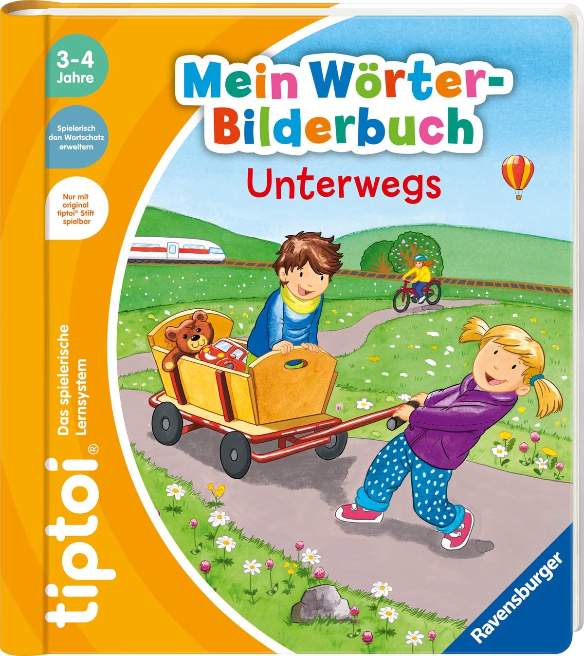 tiptoi Ravensburger - Set con libro di immagini delle mie parole, in viaggio (libro per bambini) + penna tiptoi 00110, giocattolo educativo per bambini