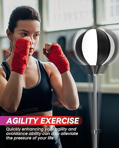 Miniatura 5 de Bolsa de fitness Reflex, bolsa de boxeo con guantes, bolsa de boxeo para adultos y adolescentes, 59 pulgadas, gran entrenamiento de MMA