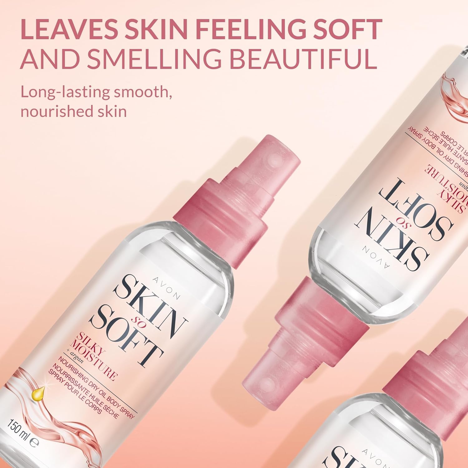 Moisturizing Argan Body Oil for Hydrated, Glowing Skin Dry Oil Spray 150ML (2 -Pack) - Image 2