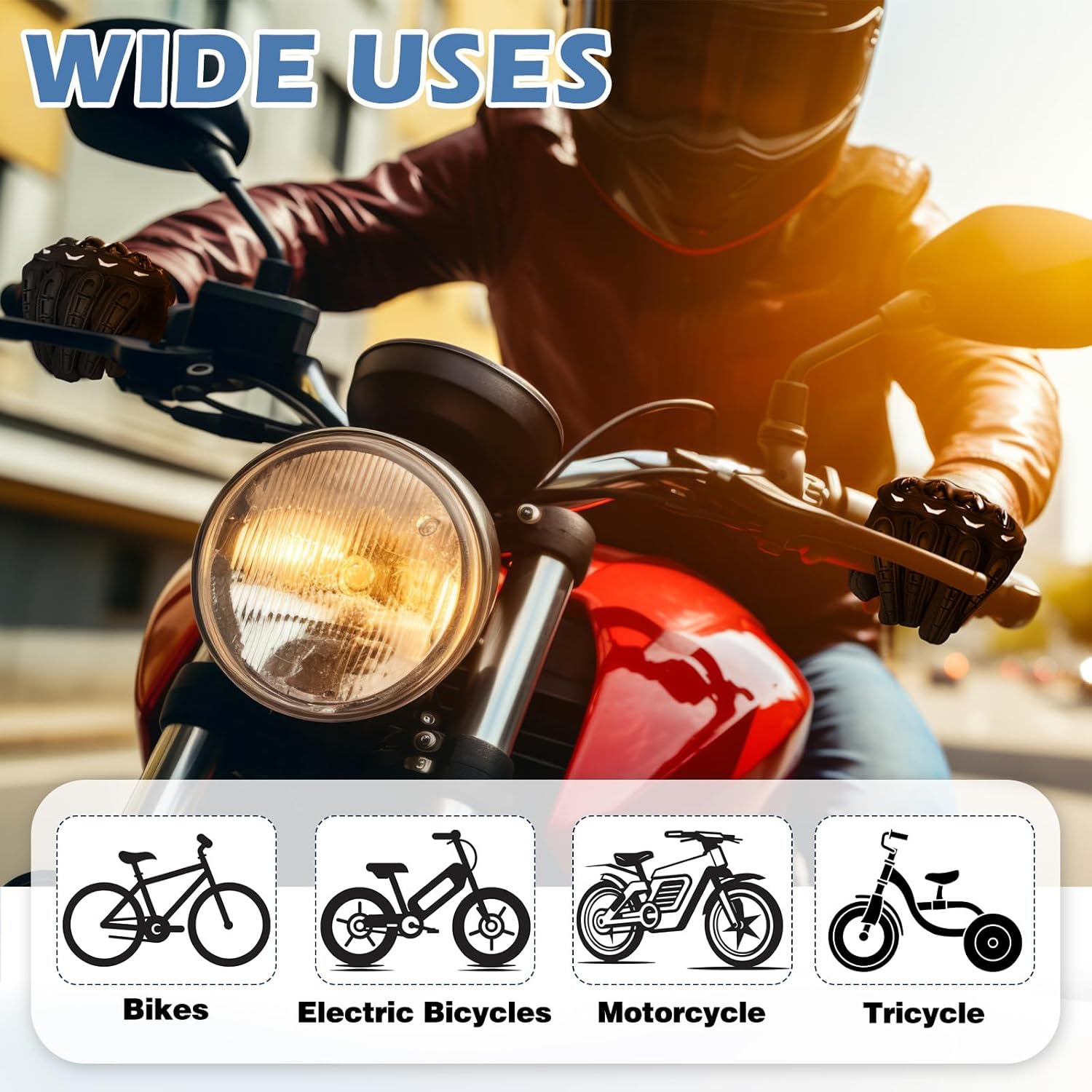 2 Pairs Motorcycle Gloves Motorcycle Gear Breathable Thick and Thin Touchscreen Motorbike Gloves with Hard Shell Good Grip for Men Women Motocross Cycling, Road Racing Camping Climbing - Image 7