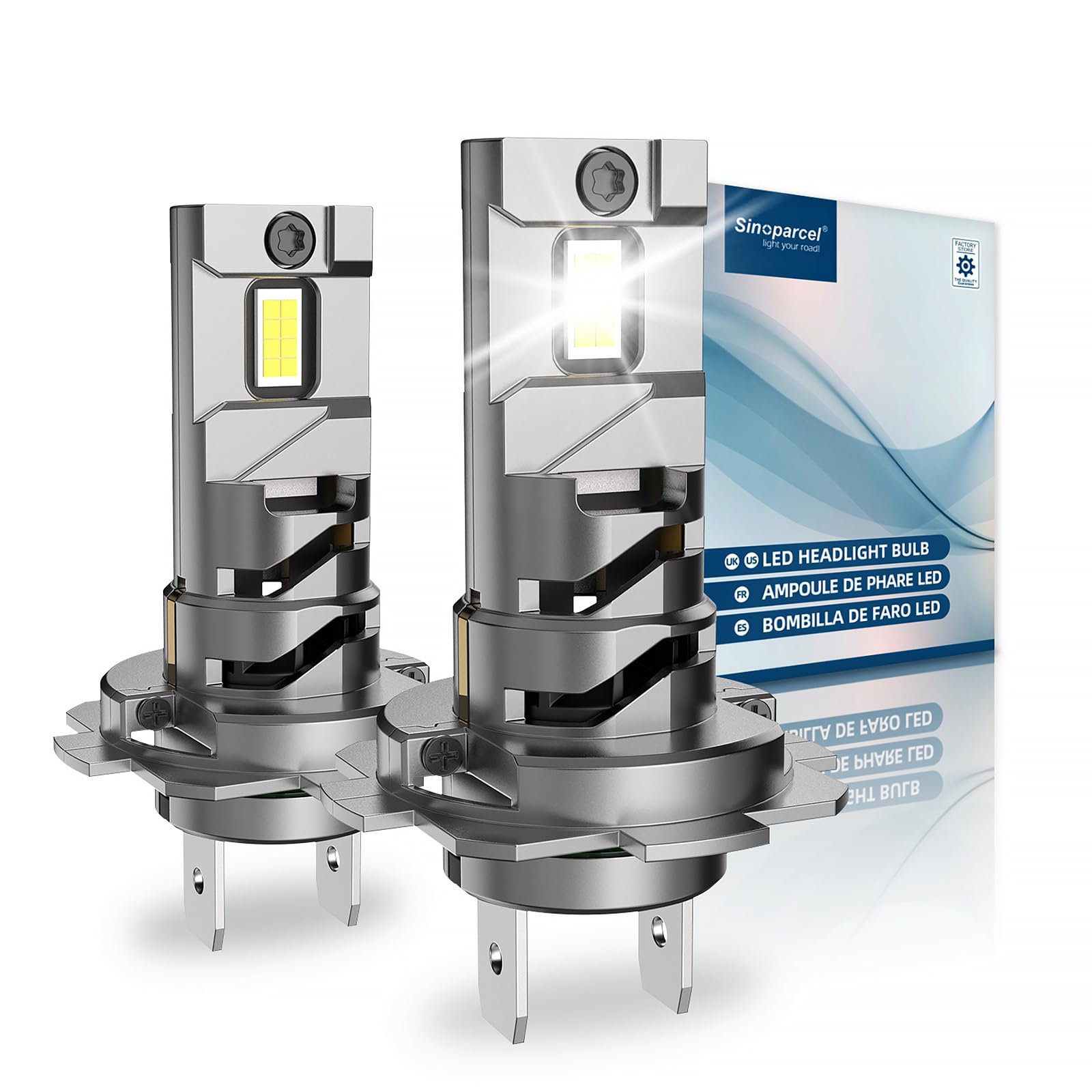 Sponsored Ad – Upgraded H7 LED Headlight Bulb, 500% Brighter Cool White H7 Headlight Bulb, Built-in Cooling Fan, Canbus Error Free, Pack of 2