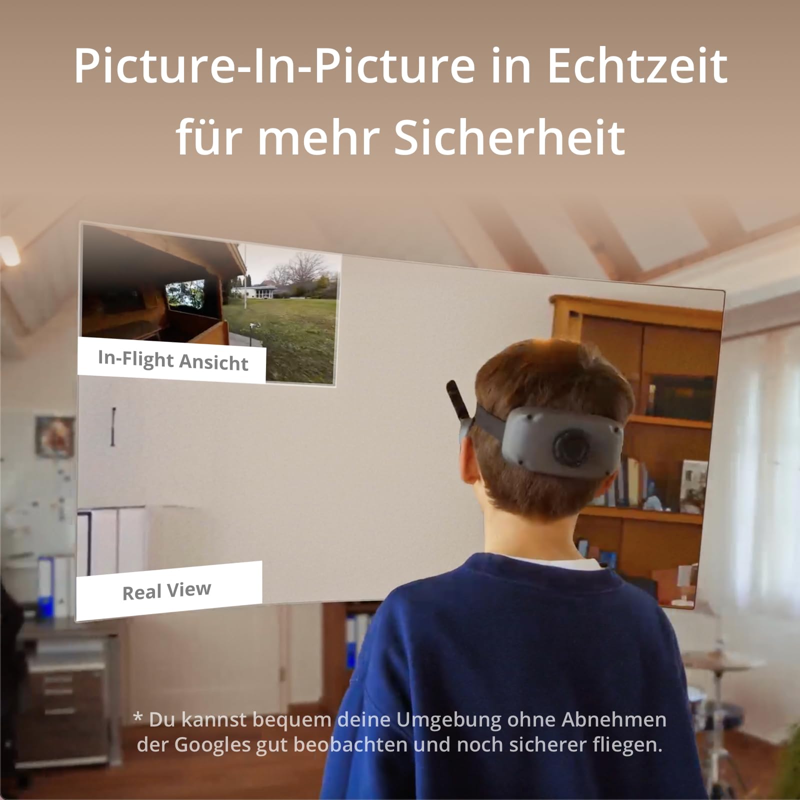DJI Goggles 3, FPV Goggles mit atemberaubenden Micro-OLED Bildschirmen, immersives Flugerlebnis, O4 HD Videoübertragung, einstellbare Dioptrien, Wireless Streaming, Drohnenbrille | FPV, atemberaubende Micro-OLED-Bildschirme, immersives Flugerlebnis, O4 HD