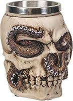 Vista 4 de SUMMIT COLLECTION Kraken - Taza de café con diseño de calavera, 16 onzas líquidas, con asas de tentáculo de pulpo de 5 pulgadas de alto