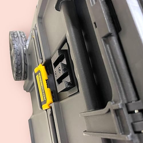 Miniatura 3 de Soporte de regla cuadrado en T de doble nivel con borde cuadrado 5 en 1 compatible con Dewalt Tough Systems 2.0, ABS impreso en 3D, 5 pulgadas