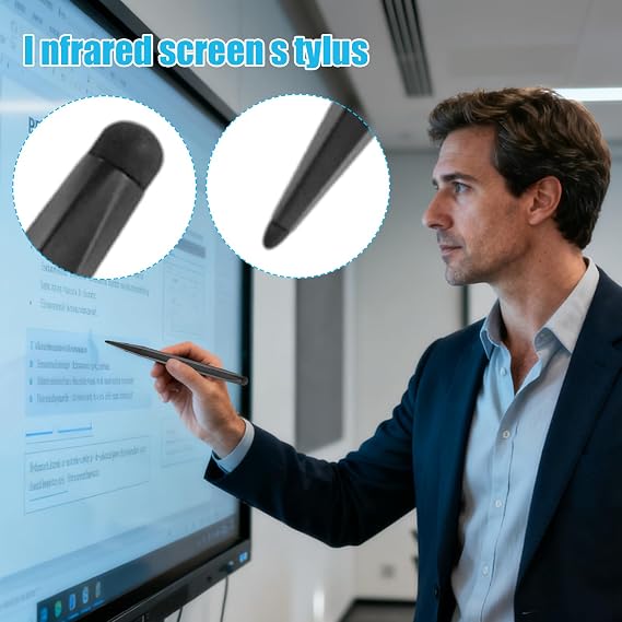 Stylus Pen - High Precision Double Head Stylus, Universal Pencil for Tablets and Smartphones, Smooth Writing Tool for Business, Office, Memo Taking | Ergonomic Stylus for Education, Home, Travel Use