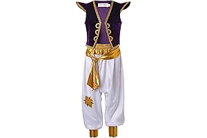Boys Prince Aladdin Vest in Purple