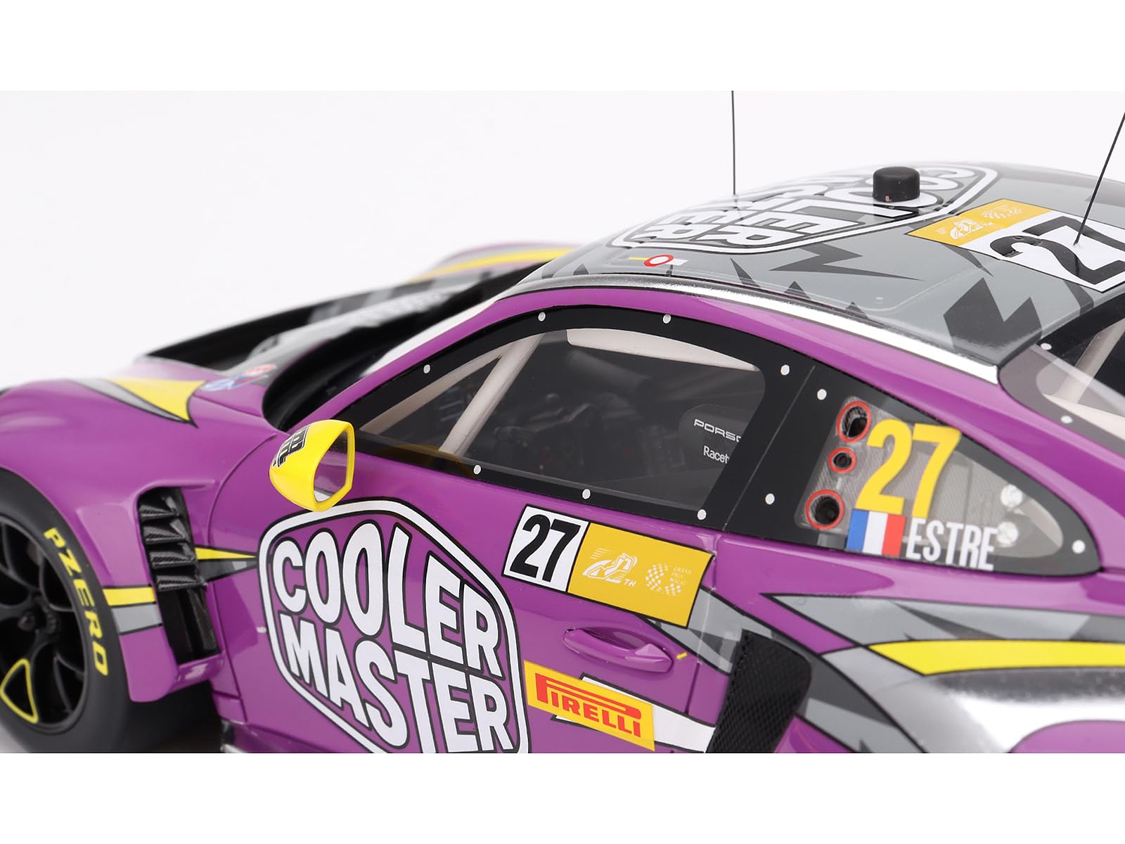 【SPARK】限定300台Porsche 911 GT3 R  2017 24H 1/43 Spark Porsche 911 GT3 R #991 Pink w/ Case From Japan