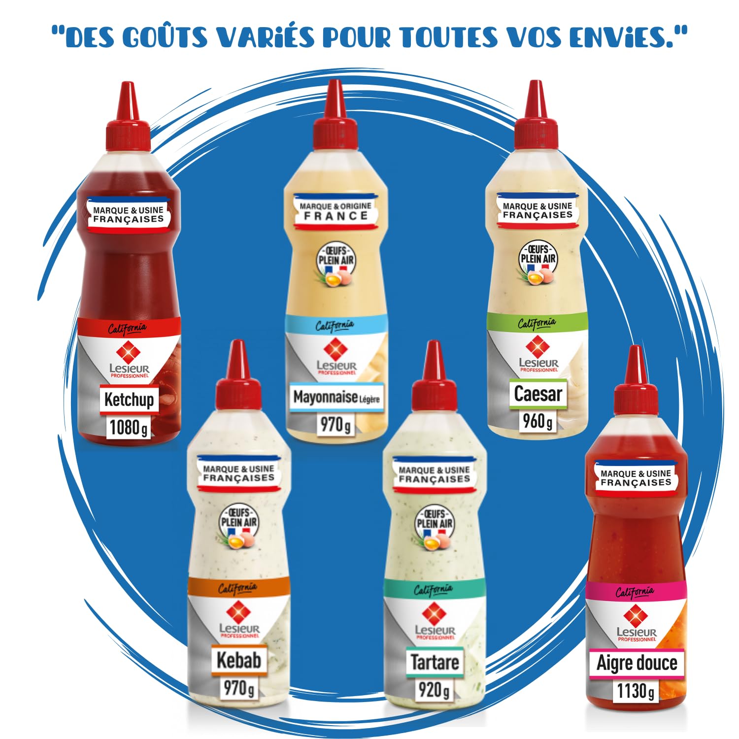 LESIEUR PROFESSIONNEL | Sauce California Caesar | flacon souple 970 ml