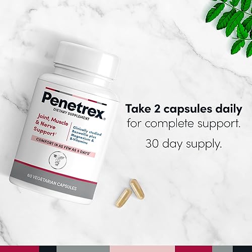 Miniatura 2 de Penetrex Suplemento de glicinato de magnesio clínicamente estudiado para apoyo articular, muscular y nervioso – Comodidad en 5 días con extracto