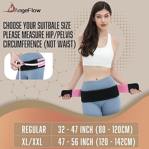 Miniatura 5 de Cinturón sacroilíaco Cinturón de articulación SI para aliviar la ciática, articulaciones, pelvis, espalda baja, pierna y dolor del nervio sacro