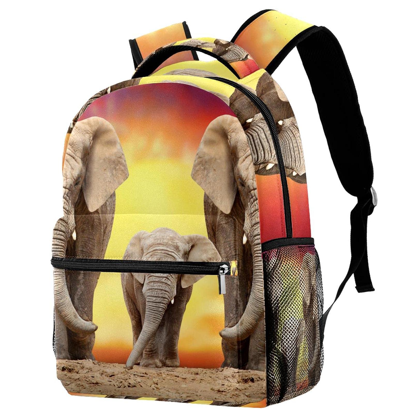 Sac à dos décontracté Plise motif renards et étoiles multicolores - 7