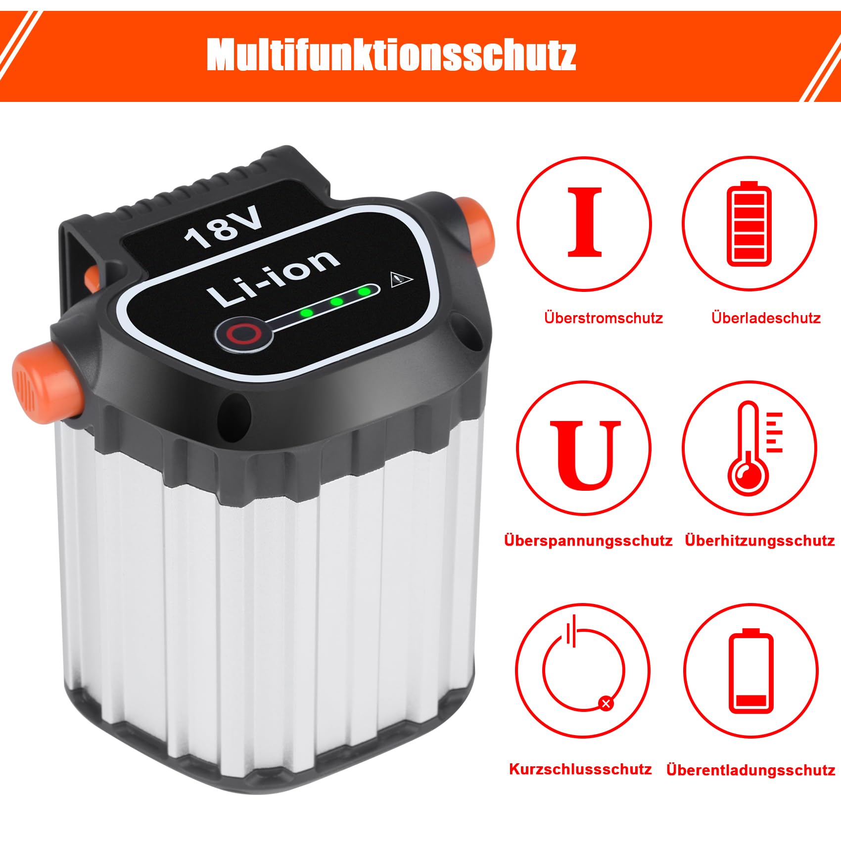 18V 4000mAh 9839-20 Akku Kompatibel für Gardena Akku 18V BLi-18 9840-20 9839-20 Kompatibel mit Gardena Li-ion System Li-18 Werkzeugen 5023-20 5039-20 9837-20