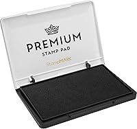 Vista 25 de Almohadilla de sello prémium tamaño mediano 3 x 4 pulgadas – para sellos de goma tradicionales – Almohadilla de fieltro color rosa