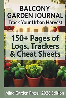 Balcony Herb Garden Journal: Weekly Logs, Plant Profiles, Sun Maps and 40+ Cheat Sheets and More!!