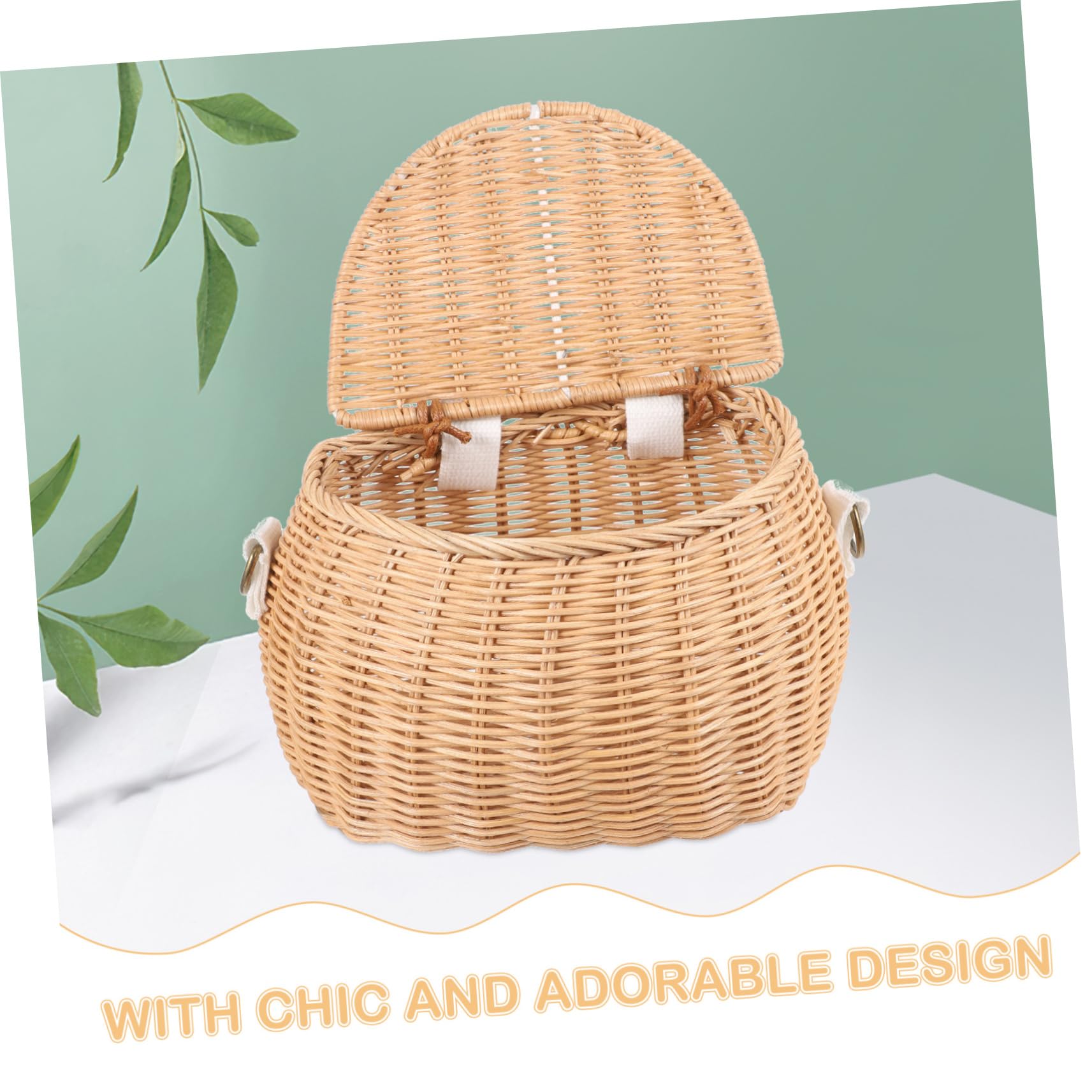 Panier à Vélo pour Garçon et Filles 1 Pièce en Rotin Tressé Jaune | Rangement pour Gobelets et Serviettes, Structure Solide, Tenue Fiable, Usage Garçon et Filles, Finition en Tissu